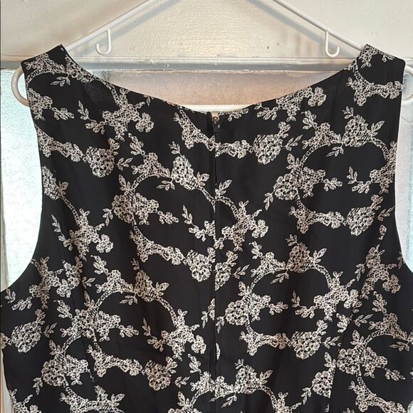 Danny & Nicole Women’s Black Sleeveless Floral Print Sheath Dress Size 16 - Picture 5 of 7